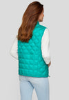Rabe Quilted Zipped Gilet, Green