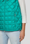 Rabe Quilted Zipped Gilet, Green