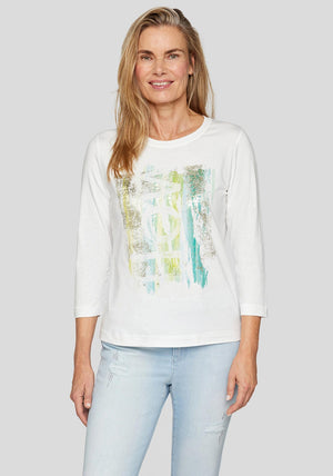 Rabe Metallic Detail T Shirt, White