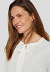 Rabe Tie Detail Long Sleeve Blouse, White