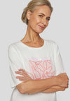 Rabe Embroidered Graphic T Shirt, White