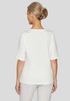 Rabe Embroidered Graphic T Shirt, White