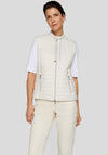 Rabe Padded Zipped Gilet, Cream
