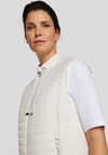Rabe Padded Zipped Gilet, Cream