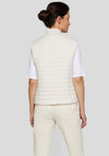 Rabe Padded Zipped Gilet, Cream