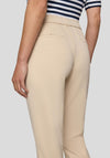 Rabe Zip Detail Slim Leg Trousers, Beige