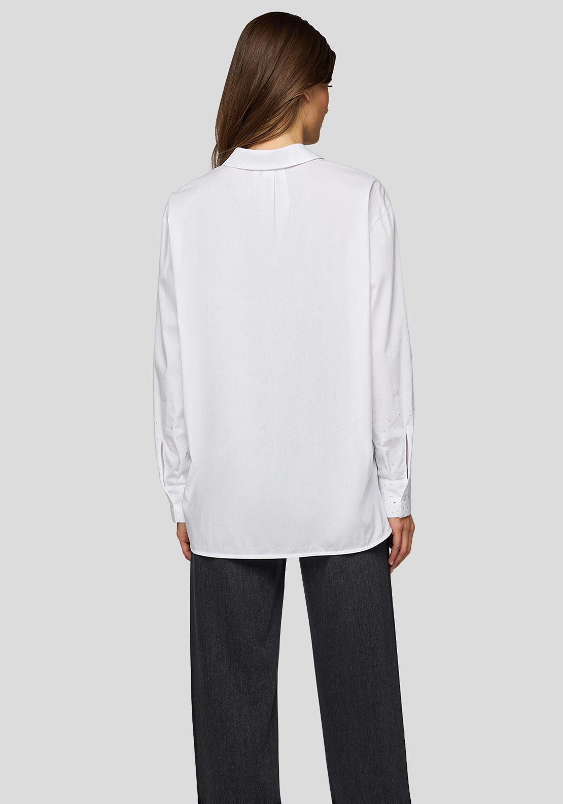 Rabe Embellished Sleeve Shirt, White