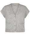 Rabe Knit Buttoned Waistcoat, Grey