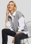 Rabe Knit Buttoned Waistcoat, Grey