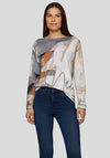 Rabe Abstract Print Sweatshirt, Grey