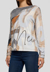 Rabe Abstract Print Sweatshirt, Grey