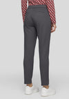 Rabe Zipped Slim Leg Trousers, Grey