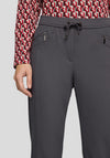 Rabe Zipped Slim Leg Trousers, Grey