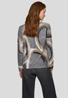 Rabe Abstract Print Sweater, Grey Multi