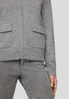 Rabe Zipped Wool Blend Jacket, Grey