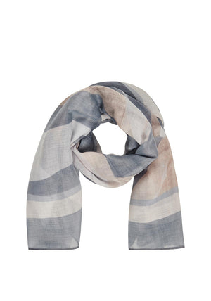 Rabe Printed Scarf, Grey Multi