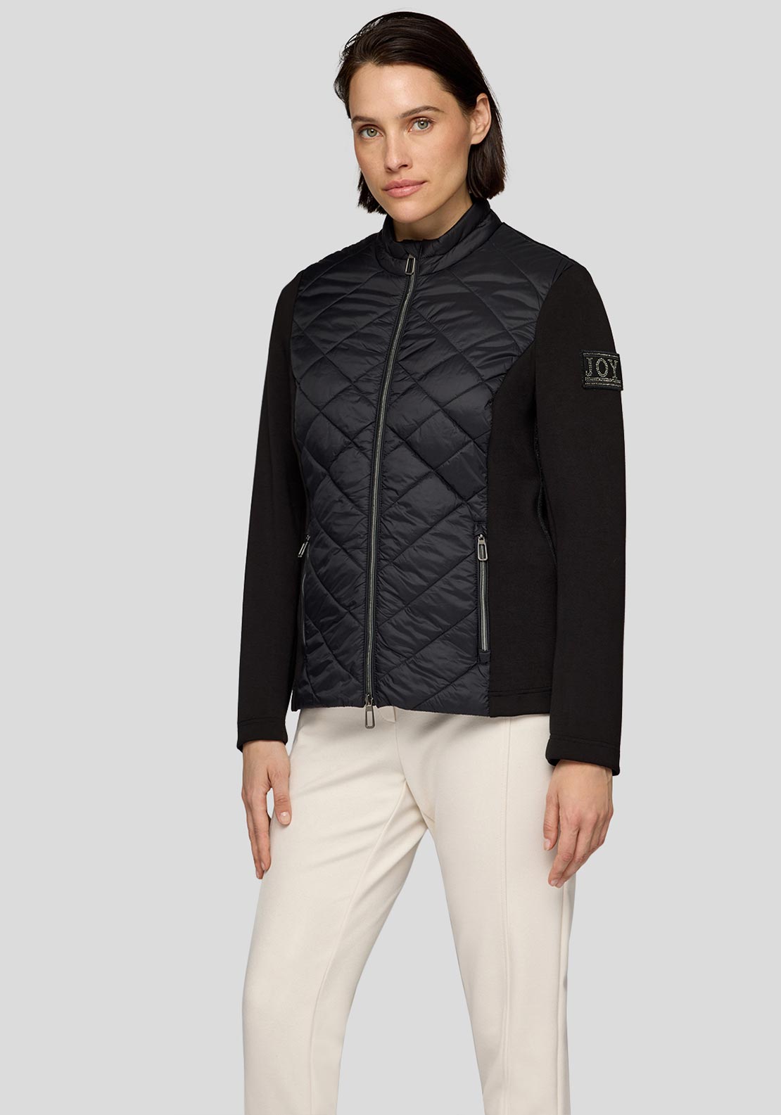 Rabe Contrast Material Jacket, Black