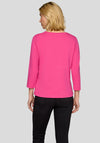 Rabe Three Quarter Length Sleeve Top, Pink