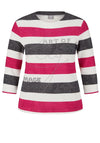 Rabe Embellished Striped Top, Multi Coloured