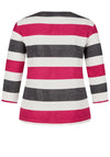 Rabe Embellished Striped Top, Multi Coloured
