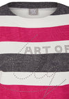 Rabe Embellished Striped Top, Multi Coloured