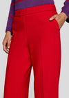 Rabe Straight Leg Trousers, Red