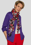 Rabe Floral Print Scarf, Red Multi