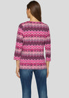 Rabe Chevron Print Top, Pink