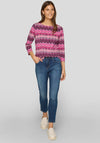 Rabe Chevron Print Top, Pink