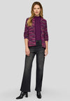 Rabe Gradient Knit Zipped Cardigan, Purple