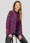 Rabe Gradient Knit Zipped Cardigan, Purple