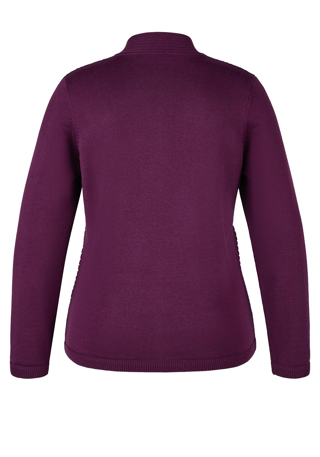 Rabe Zipped Knit Jacket, Wine