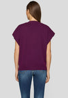 Rabe Knit Buttoned Waistcoat, Wine