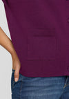 Rabe Knit Buttoned Waistcoat, Wine