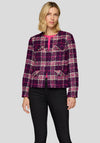 Rabe Boucle Check Jacket, Purple Multi