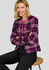 Rabe Boucle Check Jacket, Purple Multi