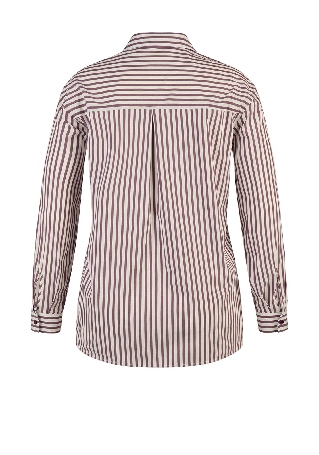 Rabe Striped Print Shirt, Wine and White