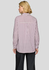 Rabe Striped Print Shirt, Wine and White