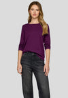 Rabe Rhinestone Embellished Top, Purple