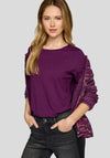 Rabe Rhinestone Embellished Top, Purple
