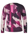 Rabe Abstract Print Sweater, Purple