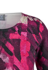 Rabe Abstract Print Sweater, Purple