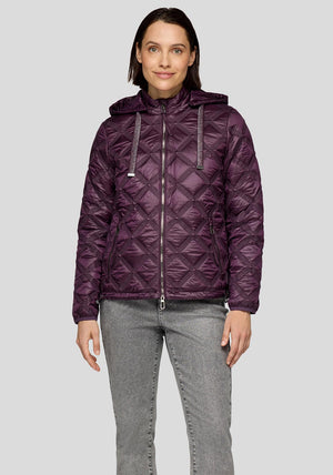 Rabe Quilted Puffer Jacket, Purple
