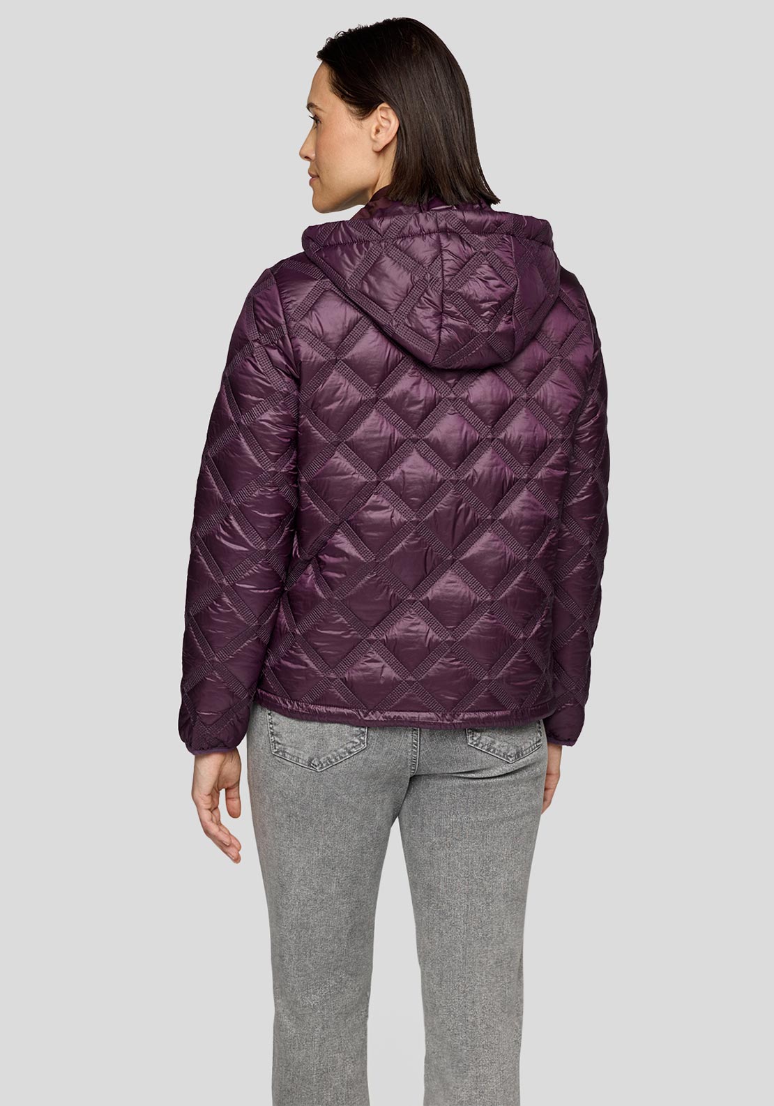 Rabe Quilted Puffer Jacket, Purple