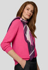 Rabe Abstract Print Scarf, Pink Multi