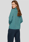 Rabe Geometric Collar Detail Sweater, Blue