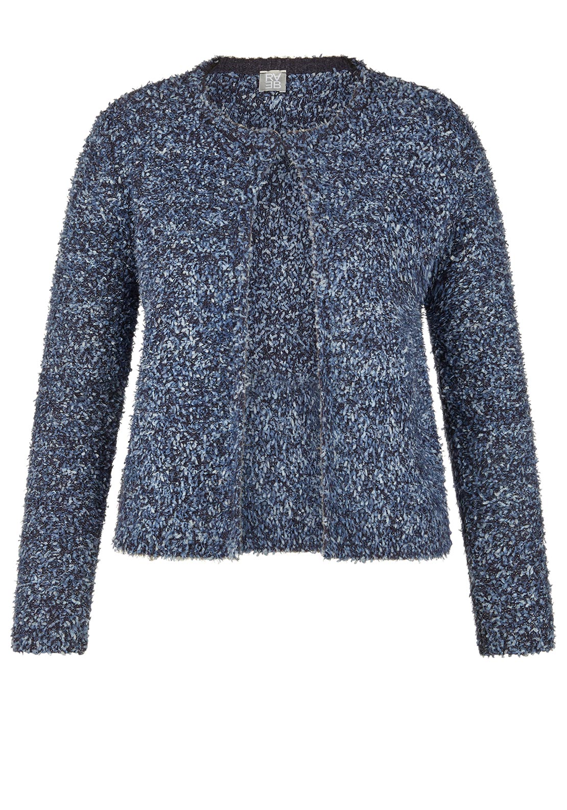 Rabe Metallic Knit Cardigan, Blue