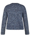 Rabe Metallic Knit Cardigan, Blue