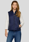Rabe Zip Front Gilet, Navy