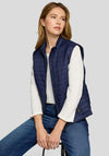 Rabe Zip Front Gilet, Navy